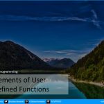 elements-of-user-defined-functions