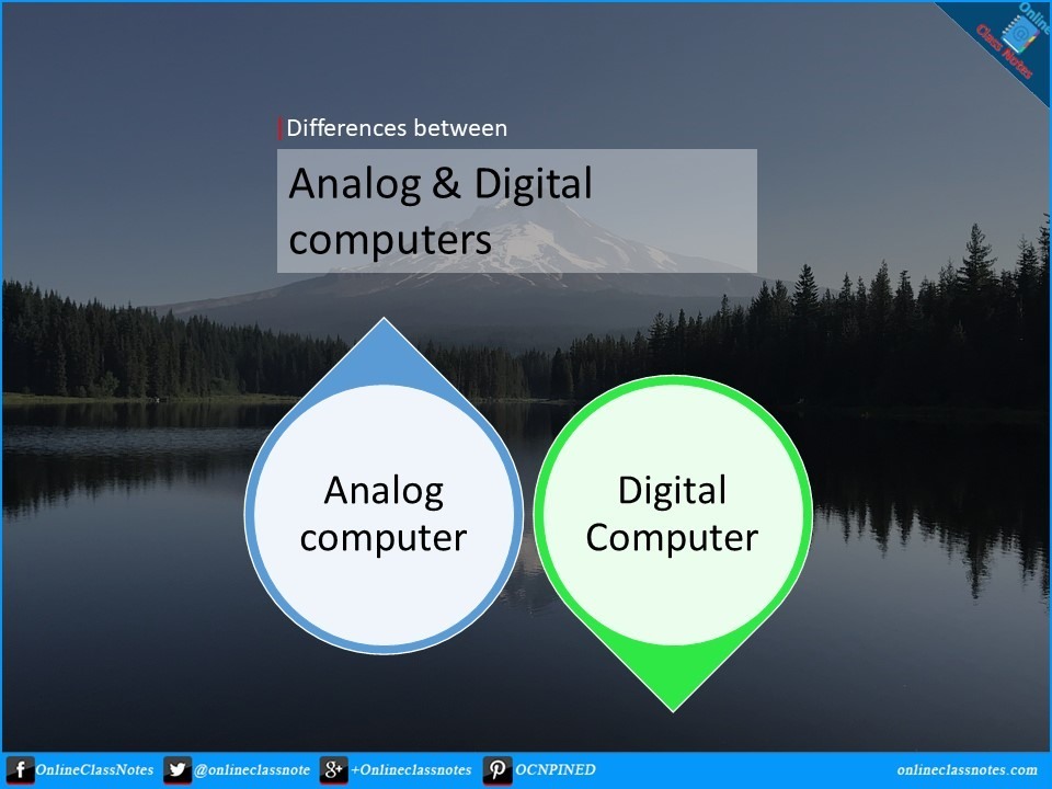differences between analog and digital computer