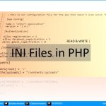 how to read and write ini files in php