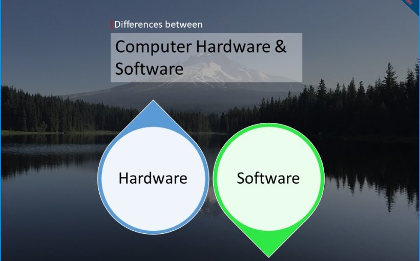 differences between computer hardware and software
